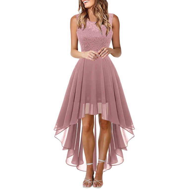 midi high-low dresses formal Ever-Pretty Shop Short Sleeves Sequin High Low V-Neck Midi Mother of the Bride Dress