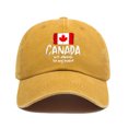 thumbnail image 1 of FINALGANG Womens Mens Distressed Baseball Cap Canada Flag Print Adjustable Fit Hat For Casual Daily Outdoor Wear Classic Headwear, 1 of 2