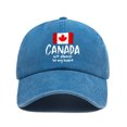 thumbnail image 1 of FINALGANG Womens Mens Distressed Baseball Cap Canada Flag Print Adjustable Fit Hat For Casual Daily Outdoor Wear Fashionable Headwear, 1 of 2