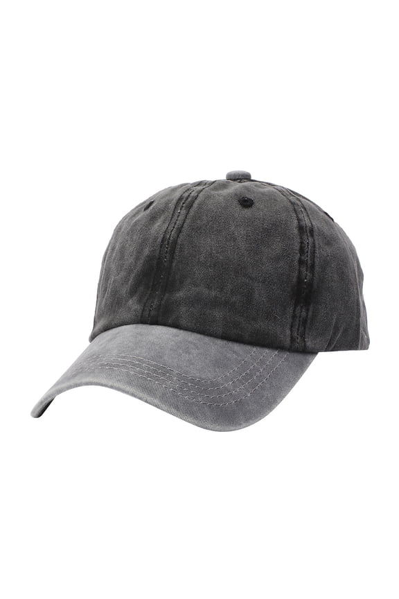 Womens Mens Two Tone Distressed Baseball Cap Contrast Brim Adjustable Fit Hat For Casual Daily Outdoor Wear Stylish Headwear