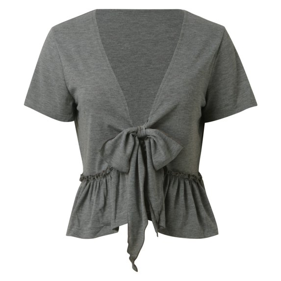 FINALGANG Womens Solid Color Crewneck Short Sleeve TShirts Slim Fit Casual Basic Tees For Summer Spring Daily Wear Grey XXL