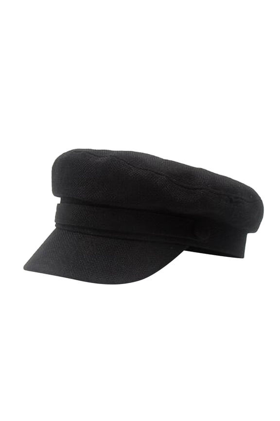 Womens Spring Fall Solid Color Peaked Cap Adjustable Fit Sleek Casual Hat For Daily Casual Formal Outdoor Activities Classic Headwear