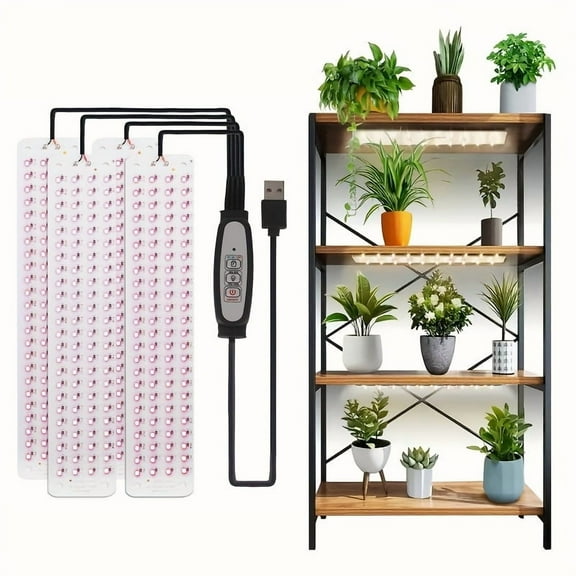 FINAQUA Grow Lights for Indoor Plants: USB-powered + 3/9/12H Timer + Full Spectrum, Suitable for Flowers, Fruits & Vegetables