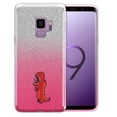 thumbnail image 1 of FINCIBO Pink Gradient Glitter Case, Sparkle Bling TPU Cover for Samsung Galaxy S9 5.8", T-Rex Dinosaur, 1 of 7