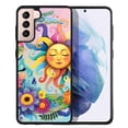 thumbnail image 1 of WIRESTER Shockproof Soft Rubber Cover Case for Samsung Galaxy S21+ Plus 6.7" 2021, Colorful Sad Moon Happy Sun, 1 of 5