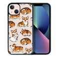 thumbnail image 1 of FINCIBO Soft Rubber Cover Case for Apple iPhone 13 6.1" 2021 (NOT FIT iPhone 13 mini 5.4" 2021/iPhone 13 Pro 6.1" 2021/iPhone 13 Pro Max 6.7" 2021), Pembroke Welsh Corgi Funny Playful Postures, 1 of 5