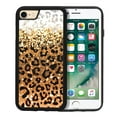 thumbnail image 1 of FINCIBO Soft Rubber Cover Case for Apple iPhone 7/8 4.7" (NOT FIT Apple iPhone 7 PLUS 2016 5.5" or Apple iPhone 8 PLUS 2017 5.5"), Yellow Glitter With Black Yellow Leopard, 1 of 5