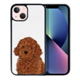thumbnail image 1 of FINCIBO Soft Rubber Protector Cover Case for Apple iPhone 13 6.1" 2021 (NOT FIT Apple iPhone 13 mini 5.4" 2021/iPhone 13 Pro 6.1" 2021/iPhone 13 Pro Max 6.7" 2021), Brown Toy Poodle Dog, 1 of 5