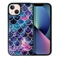 thumbnail image 1 of FINCIBO Soft Rubber Protector Cover Case for Apple iPhone 13 6.1" 2021 (NOT FIT Apple iPhone 13 mini 5.4" 2021/iPhone 13 Pro 6.1" 2021/iPhone 13 Pro Max 6.7" 2021), Mosaic Mermaid Scale, 1 of 5