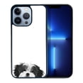 thumbnail image 1 of FINCIBO Soft Rubber Protector Cover Case for Apple iPhone 13 Pro 6.1" 2021 (NOT FIT Apple iPhone 13 mini 5.4" 2021/iPhone 13 6.1" 2021/iPhone 13 Pro Max 6.7" 2021), Animal Black White Shih Tzu Dog, 1 of 5