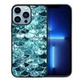 thumbnail image 1 of FINCIBO Soft Rubber Protector Cover Case for Apple iPhone 13 Pro Max 6.7" 2021 (NOT FIT Apple iPhone 13 mini 5.4" 2021/iPhone 13 Pro 6.1" 2021/iPhone 13 6.1" 2021), Mermaid Scales Blue Wave, 1 of 5