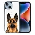 thumbnail image 1 of FINCIBO Soft Rubber Protector Cover Case for Apple iPhone 14 6.1" 2022, Black Tan German Shepherd Dog, 1 of 5