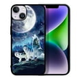 thumbnail image 1 of FINCIBO Soft Rubber Protector Cover Case for Apple iPhone 14 Max 6.7" 2022, Wolf Pack Moon, 1 of 5