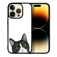 thumbnail image 1 of FINCIBO Soft Rubber Protector Cover Case for Apple iPhone 14 Pro 6.1" 2022, Animal Black White Tuxedo Cat, 1 of 5