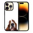 thumbnail image 1 of FINCIBO Soft Rubber Protector Cover Case for Apple iPhone 14 Pro 6.1" 2022, Basset Hound Dog, 1 of 5