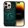 thumbnail image 1 of FINCIBO Soft Rubber Protector Cover Case for Apple iPhone 14 Pro 6.1" 2022, Green Circuit Board, 1 of 5