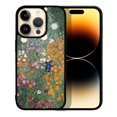 thumbnail image 1 of FINCIBO Soft Rubber Protector Cover Case for Apple iPhone 14 Pro 6.1" 2022, Gustav Klimt Flower Garden, 1 of 5
