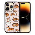 thumbnail image 1 of FINCIBO Soft Rubber Protector Cover Case for Apple iPhone 14 Pro Max 6.7" 2022, Pembroke Welsh Corgi Funny Playful Postures, 1 of 5