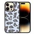 thumbnail image 1 of WIRESTER Soft Rubber Protector Cover Case for Apple iPhone 14 Pro Max 6.7" 2022, Raccoon Funny Playful Postures, 1 of 5