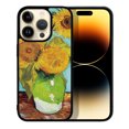 thumbnail image 1 of FINCIBO Soft Rubber Protector Cover Case for Apple iPhone 14 Pro Max 6.7" 2022, Sunflowers Blue By Van Gogh, 1 of 5