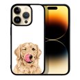 thumbnail image 1 of FINCIBO Soft Rubber Protector Cover Case for Apple iPhone 14 Pro Max 6.7" 2022, Winking Golden Retriever Dog, 1 of 5