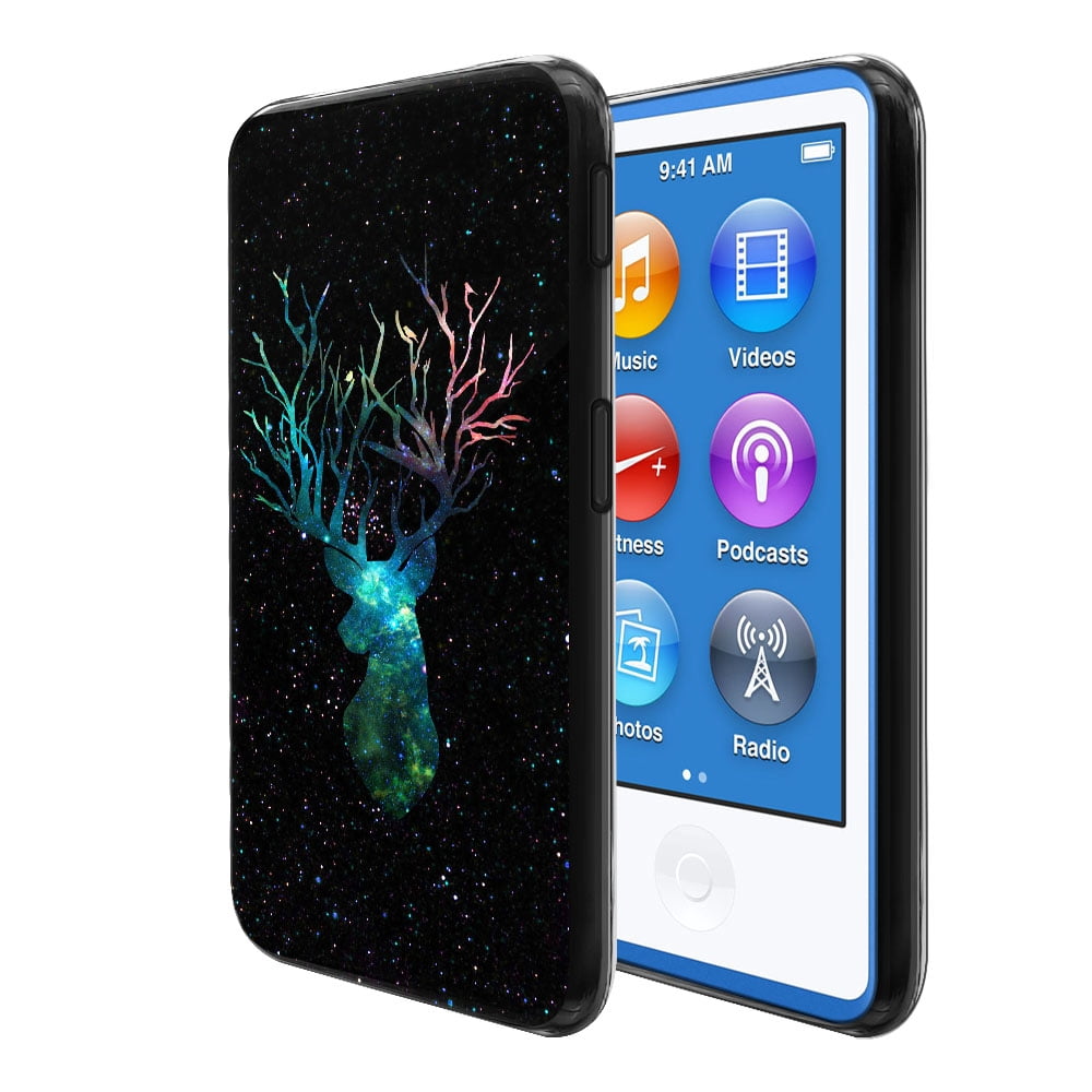 WIRESTER Soft TPU Black Case Slim Cover for Apple iPod Nano 7