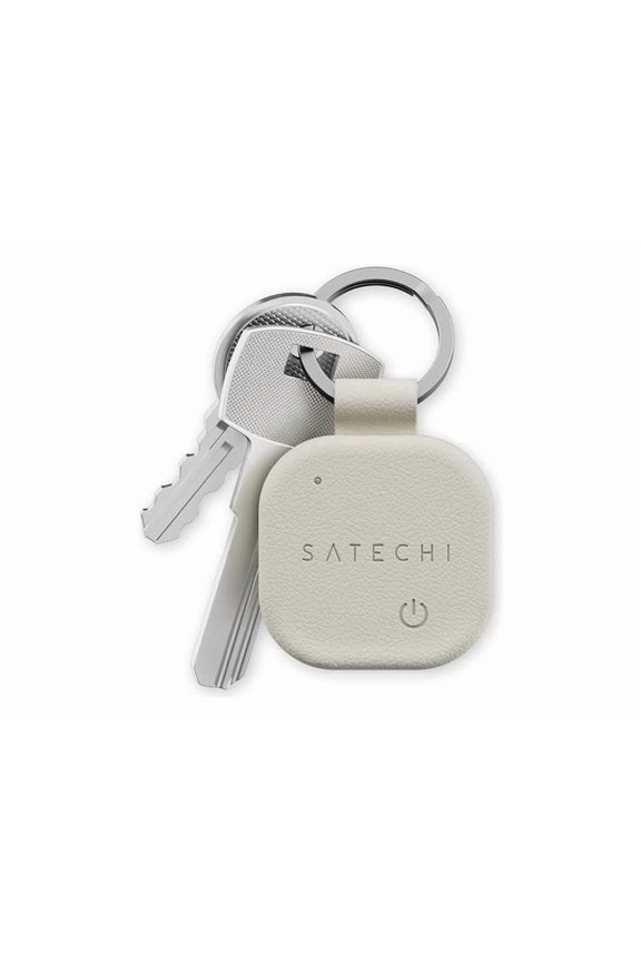 FindAll Keychain with Find My, Wireless Rechargeable, Location Tracker, Left-Behind Alerts, Loud Audible Chime, Works with iPhone, iPad, Mac – Sand