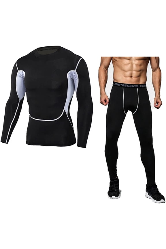 Men Tight Sportswear Gym Workout Running Camo Exclusive Sports Suits Indoor Workout Pants Sets(Black Mesh,X-Large)