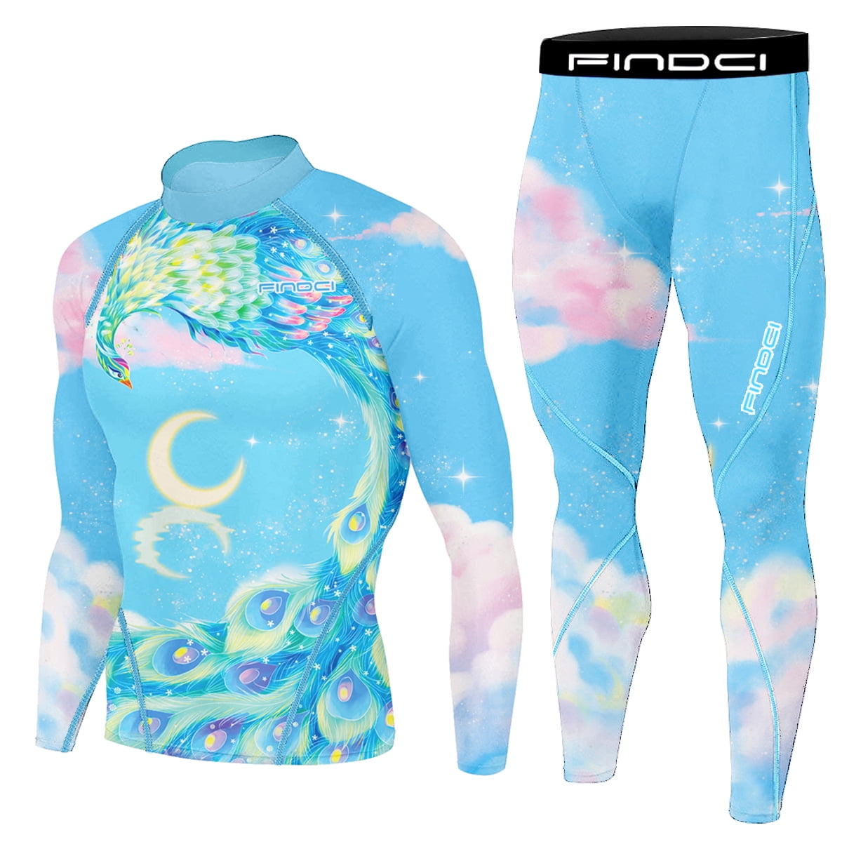 FINDCI Men's Compression Sportswear Suits Gym Tights Training Boxing ...