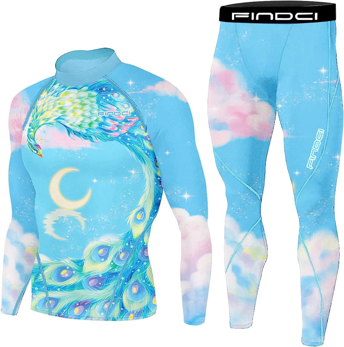 FINDCI Men's Compression Sportswear Suits Gym Tights Training Boxing ...