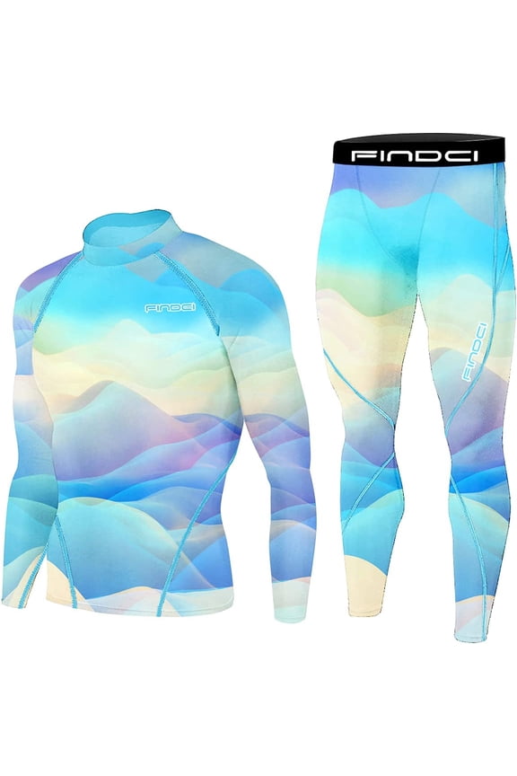 Men's Compression Sportswear Suits Gym Tights Training Boxing Rugby Clothing Jogging Sports Set Running Rashguard Tracksuit(Newdesign24,Small)