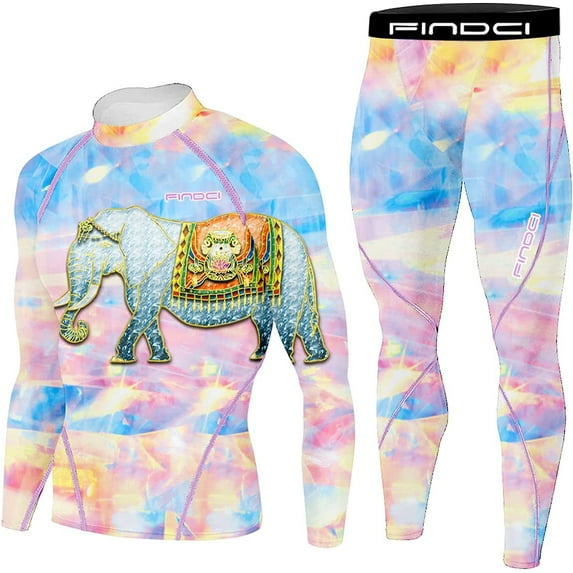 FINDCI Men's Compression Sportswear Suits Gym Tights Training Boxing Rugby Clothing Jogging Sports Set Running Rashguard Tracksuit(Newdesign26,Medium)
