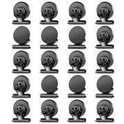 FINDMAG 20 Pack Magnetic Clips Heavy Duty Refrigerator Magnet Clips, Fridge Magnets Whiteboard Magnets, Clips Magnets Scratch Free Metal Magnet Clips for Whiteboard, Fridge, Kitchen, Office