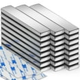 thumbnail image 1 of FINDMAG 24 Pack Powerful Neodymium Bar Magnets Rare Earth Magnet Bar, Strong Bar Magnets Neodymium Magnets with Double Sided Adhesive - 60 x 10 x 3 mm, 1 of 6