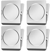 4 Pack Clip Magnets 2.2inch Extra Large Magnetic Clips Heavy Duty, Fridge Magnet Clips, Whiteboard Magnet Clips, Clip Magnets for Fridge Home, Office, Whiteboard etc.