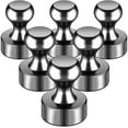 thumbnail image 1 of FINDMAG Fridge Magnets, Magnetic Push Pins, Neodymium Push Pin Magnets, Black Tacks Magnets for Home, Kitchen, Pictures, Office, Bulletin Board, Whiteblard, Dry Erase Board, Classroom, Pack of 6, 1 of 6