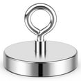 thumbnail image 1 of FINDMAG Super Strong Fishing Magnet, 1000 lbs Pulling Force, Neodymium Rare Earth Magnet with Countersunk Hole Eyebolt, Large Magnet for Remover, Diameter 3.54 inch(90 mm), 1 of 6