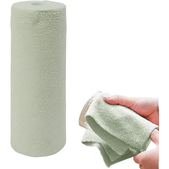 FINE MAKER 3 Rolls/60 Modern Absorbent Microfiber Cloths - Quick Dry Towels, Non-Abrasive Wipes