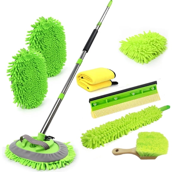 FINE MAKER Car cleaning kit, eight-piece cleaning tool set, suitable for sedans, trucks, SUVs, and RVs.