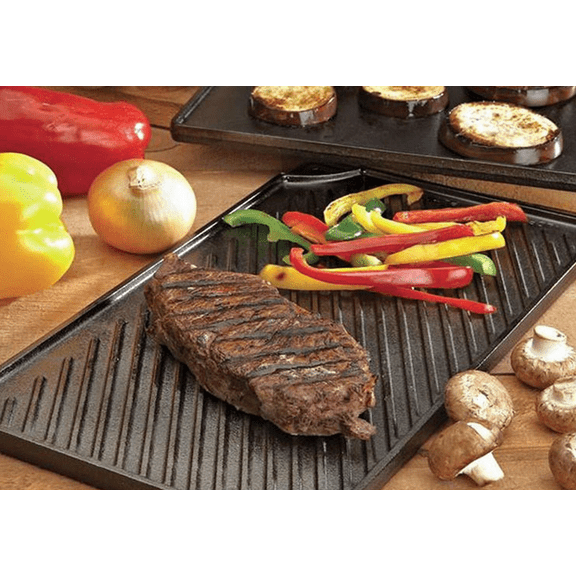 FINE MAKER Cast iron rectangular double-sided baking pan/modern American frying pan