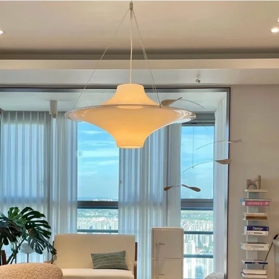 FINE MAKER Modern acrylic UFO chandelier simple restaurant clothing store chandelier lighting fixtures