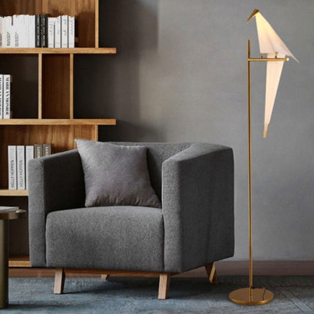 FINE MAKER Origami Crane Bird Floor Lamp LED Bedroom Living Room Reading Light