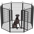 thumbnail image 1 of FINE MAKER Pet Pen, Designed for Camping and Yards, 47Inches High, Suitable for Small/Medium Dogs, 8 Enclosure Panels, 1 of 8