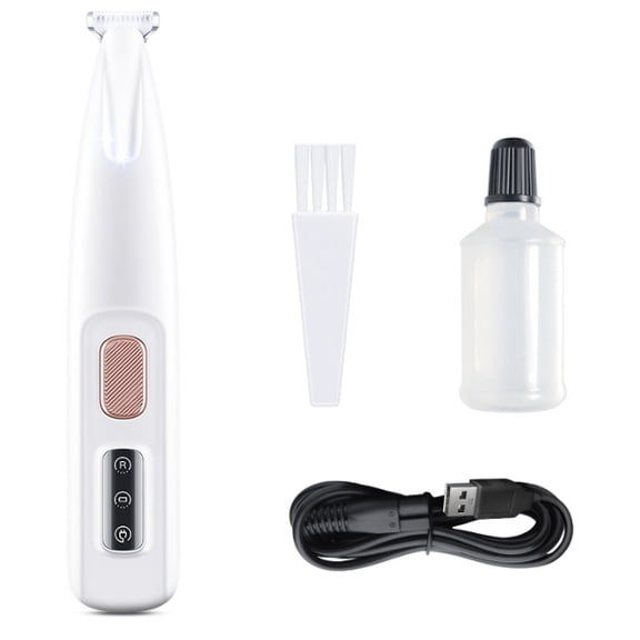 FINE MAKER Waterproof LED light dog and cat leg shaver, smart display, cat and dog supplies