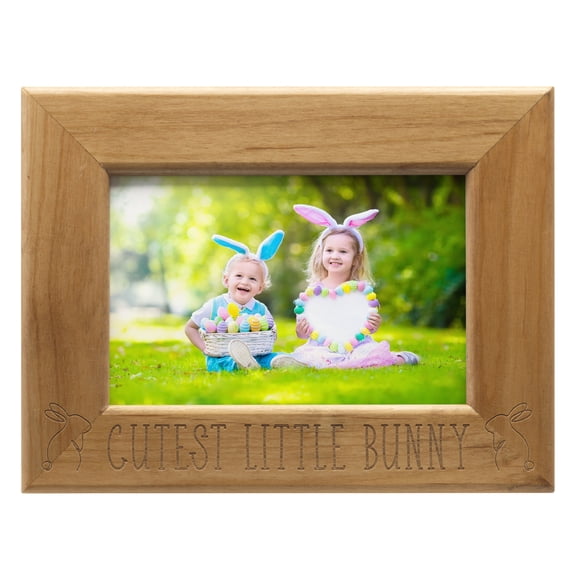 FINE PHOTO GIFTS Alder Wood Cutest Little Bunny Picture Frame