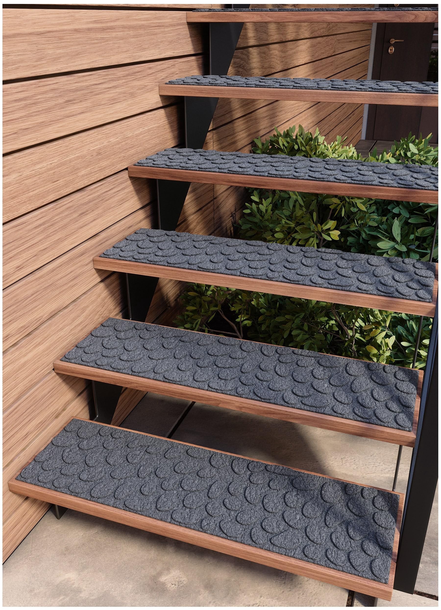 Treards FINEHOUS Outdoor Stair Treads Non-Slip 42”x10” (6-Pack) – Waterhog ...
