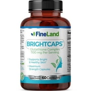 Fineland Vitamins Brightcaps Glutathione Complex for Antioxidant Support, 60 Capsules