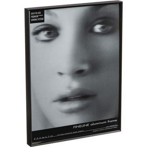 FINELINE Black Aluminum 12x16 by Framatic - 12x16