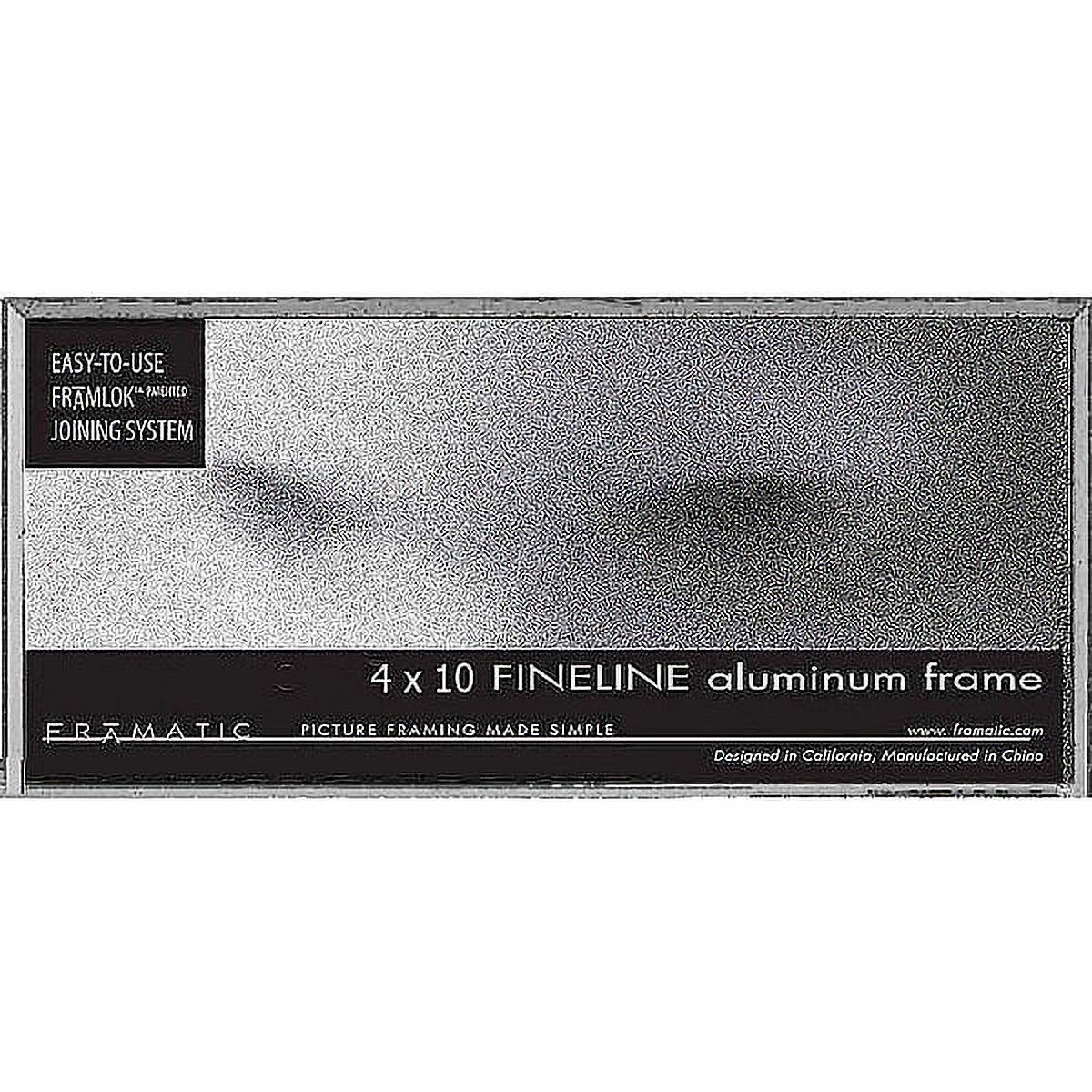 FINELINE Silver Aluminum 4x10 by Framatic - 4x10 - Walmart.com