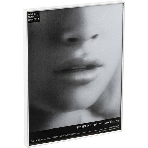 Framatic Fineline 8x10" Aluminum Frame with a Thin Face for a 8x10" Photograph, Silver